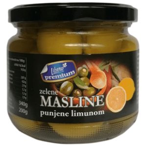 LIBERO premium zelene masline sa limunom 340g