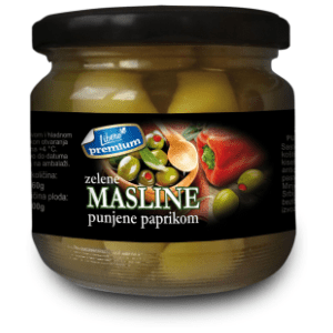 LIBERO Premium zelene masline sa pastom od paprike 340g