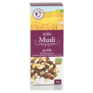 Organski musli grožđe bez dodatog šećera BIO ŠPAJZ 400g