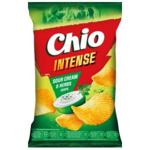 CHIO čips intense sour cream & herbs 120g