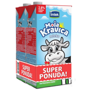 Dugotrajno mleko IMLEK Moja Kravica 2,8%mm 2x 1l