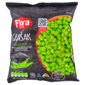 FLORA grašak 450g