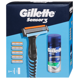 GILLETTE set Sensor3 (brijač i šest dopuna, gel za brijanje)