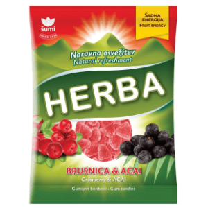 Gumene bombone HERBA brusnica acai 90g
