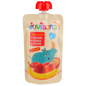 JUVITANA kašica breskva banana jabuka keks 100g