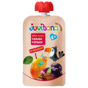 JUVITANA kašica šljiva i kruša sa čokoladom 100g