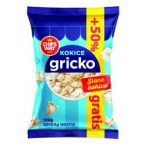 Kokice CHIPS WAY Gricko 50g + 50g gratis