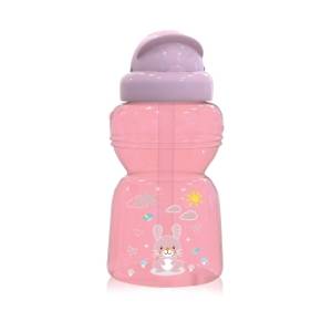 LORELLI Animals sportska flašica sa slamčicom 325ml blush pink