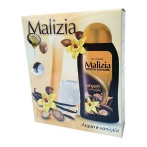 MALIZIA set Argan (gel za tuširanje i pufna)