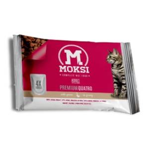 MOKSI Guska hrana za mačke 4x100g