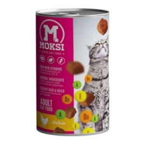 MOKSI hrana za mačke piletina 415g