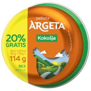 Pašteta ARGETA kokošija 95g + 20% gratis