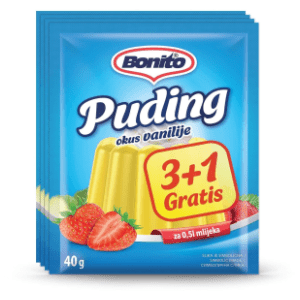 Puding vanila BONITO 160g 3+1 gratis