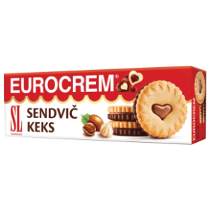 Keks SWISSLION Eurocrem sendvič 125g