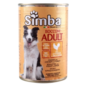 SIMBA hrana za pse piletina i ćuretina 415g