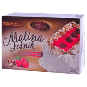 SWEET HOUSE torta malina lešnik 800g
