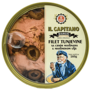 Tunjevina IL CAPITANO fileti sa crnim maslinama 160g