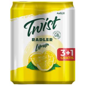 TWIST pivo limun 0,5l 3+1 gratis