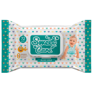 Vlažne maramice SWEET CARE Aloe vera 72kom