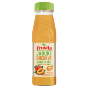 Voćni sok FRUVITA jabuke breskve & ništa više 330ml