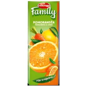 Voćni sok NECTAR Family pomorandža šargarepa limun 1,5l