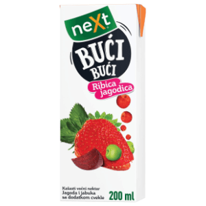Voćni sok NEXT Bući bući jagoda 200ml