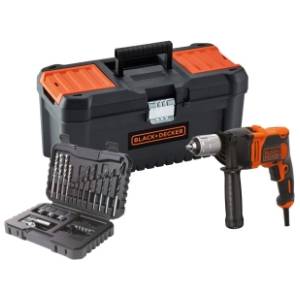 Black & Decker BEH850KA32 udarna bušilica + kofer + set burgija