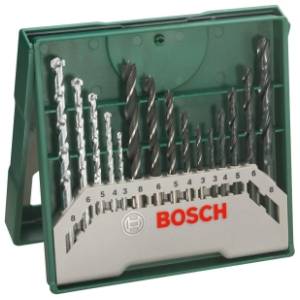 BOSCH 15-delni Mini-X-Line set burgija drvo/metal/beton (2607019675)