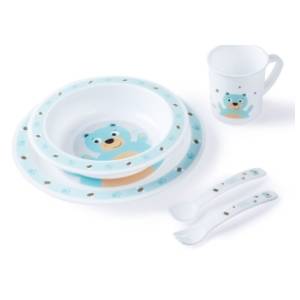 CANPOL BABIES Set za hranjenje beba 4/401 Bear tirkizni