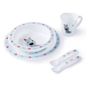 CANPOL BABIES Set za hranjenje beba 4/401 Dog plavi