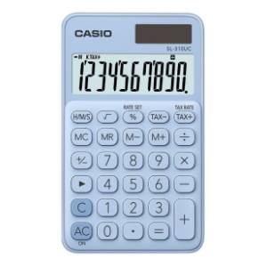 CASIO džepni kalkulator SL 310 svetlo plava