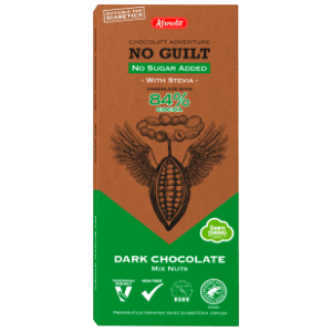 Crna čokolada KANDIT no guilt mix nuts 84% 80g