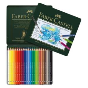 Drvene boje FABER CASTELL durer metalna kutija 24kom