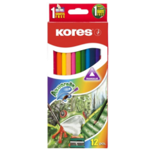 Drvene boje KORES akuarelle 12kom