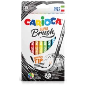 Flomasteri CARIOCA super brush 10kom