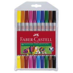 Flomasteri FABER CASTELL dupli 10kom