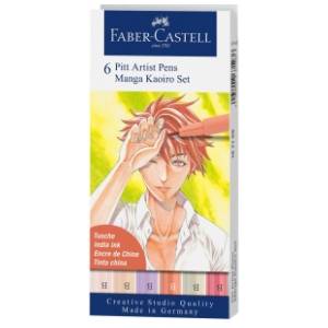 Flomasteri FABER CASTELL pitt art manga set 6kom