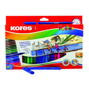 Flomasteri KORES korellos 24kom