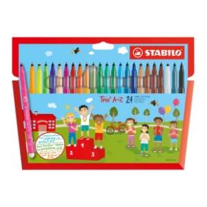 Flomasteri STABILO trio A-Z 24kom