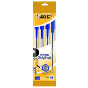 Hemijska olovka BIC cristal medium plava 4kom