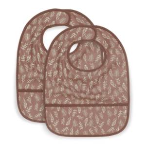 JOLLEIN portikla za bebe Bib Waterproof Meadow Chestnut 2kom