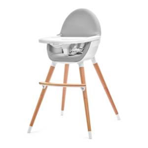 KINDERKRAFT  Fini grey stolica za hranjenje 2u1
