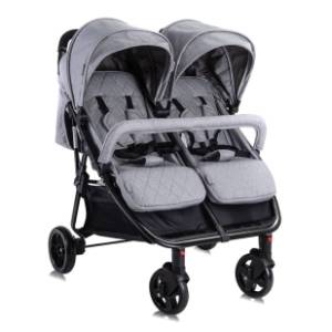 LORELLI BERTONI kolica za blizance Duo Cool grey