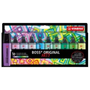 Markeri STABILO boss original arty hladne boje 10kom