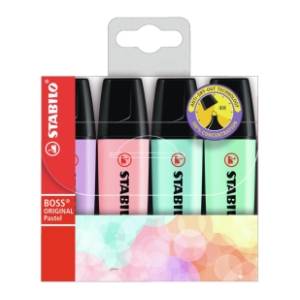 Markeri STABILO boss pastel 4kom