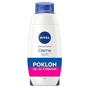 Mleko za telo NIVEA 400ml + Gel za tuširanje creme soft 250ml gratis