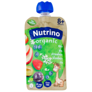 NUTRINO organska pirinčana kašica šljiva jagoda borovnica vitamin C 100g