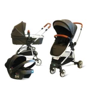 PUERRI kolica za bebe 3 u 1 Prestige grey