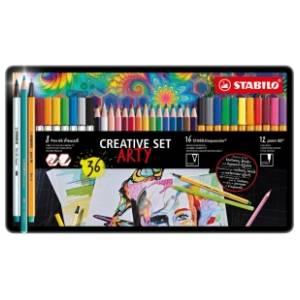 Set arty box STABILO za crtanje 36kom