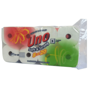 Toalet papir UNO soft & strong 3sloja 8kom